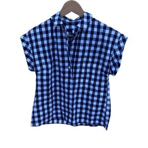 J. Crew Black/White Gingham Shirt